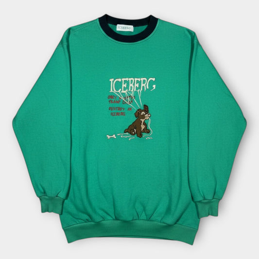 ICEBERG x DISNEY | LADY AND THE TRAMP TEAL SWEATSHIRT (M)