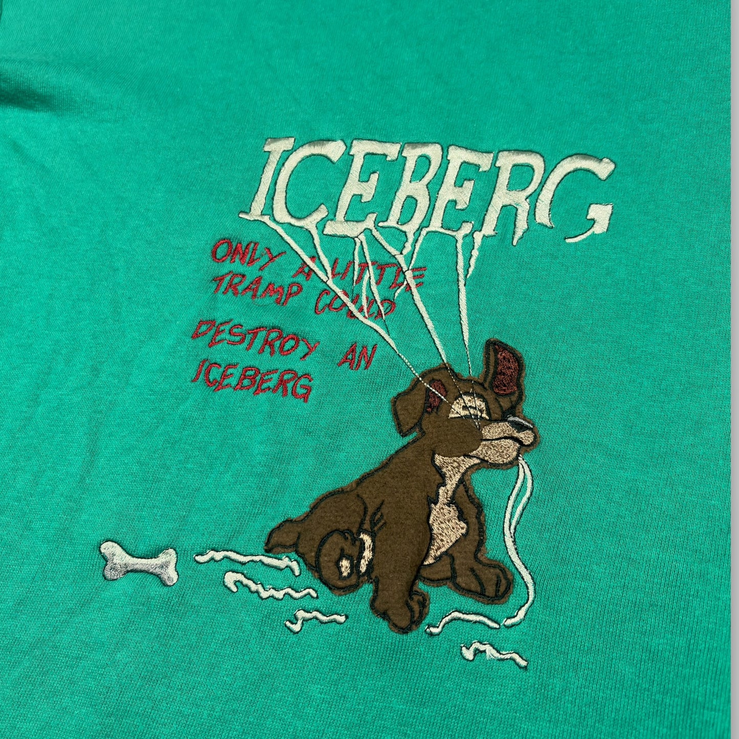 ICEBERG x DISNEY | LADY AND THE TRAMP TEAL SWEATSHIRT (M)