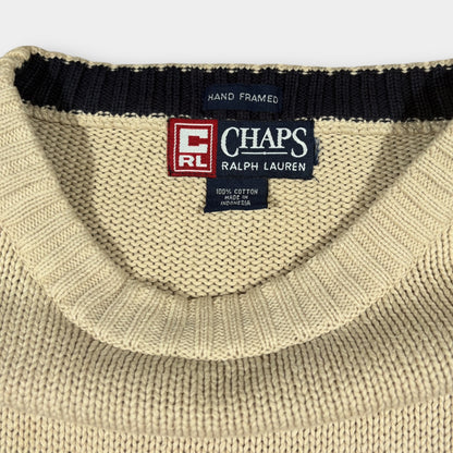 RALPH LAUREN | EMBROIDERED FISHING KNITTED SWEATSHIRT (L)
