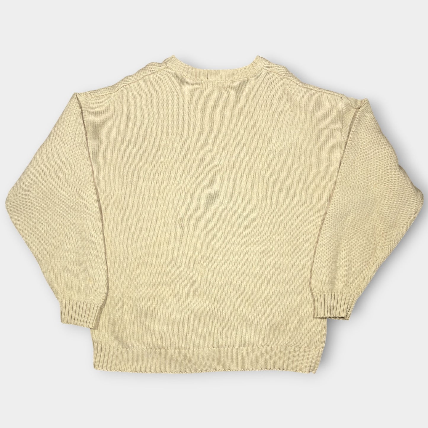 RALPH LAUREN | EMBROIDERED FISHING KNITTED SWEATSHIRT (L)