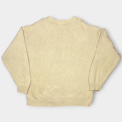 RALPH LAUREN | EMBROIDERED FISHING KNITTED SWEATSHIRT (L)