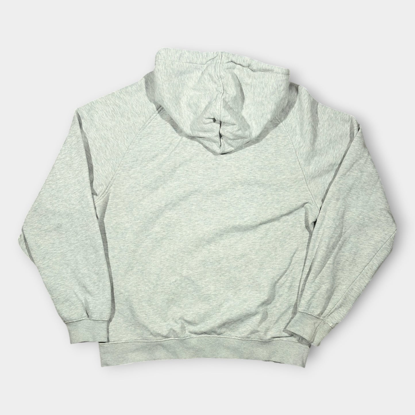 NIKE | GREY EMBROIDERED SWOOSH HOODIE (L)