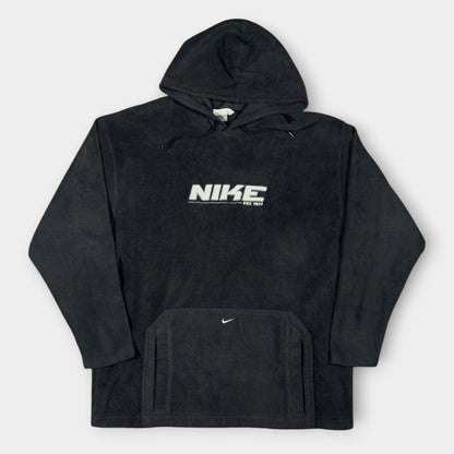 NIKE | DARK GREY FLEECED SPELLOUT HOODIE (XXL)