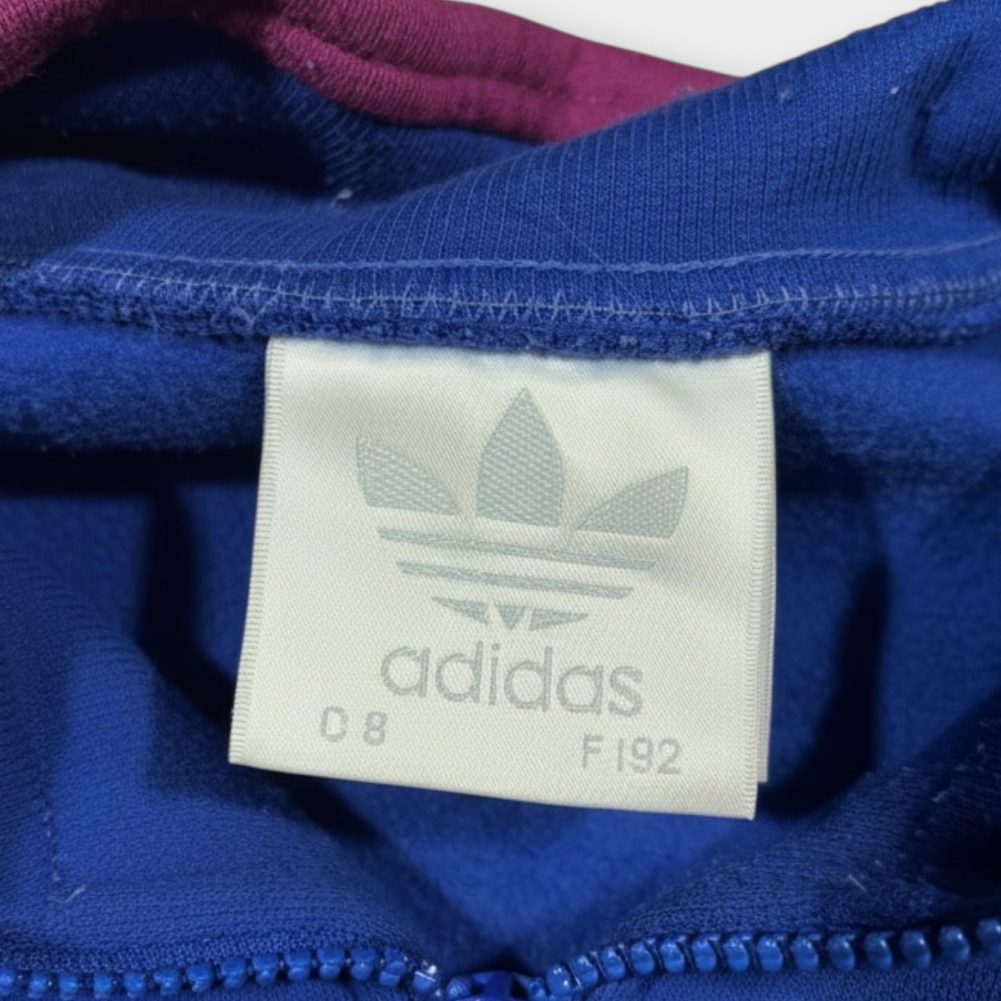 ADIDAS | 90s TEAM COLOURBLOCK BLUE 1/4 ZIP SWEATSHIRT (L)