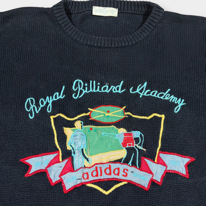 ADIDAS | 80s BILLARDS NAVY KNITTED SWEATSHIRT (50)