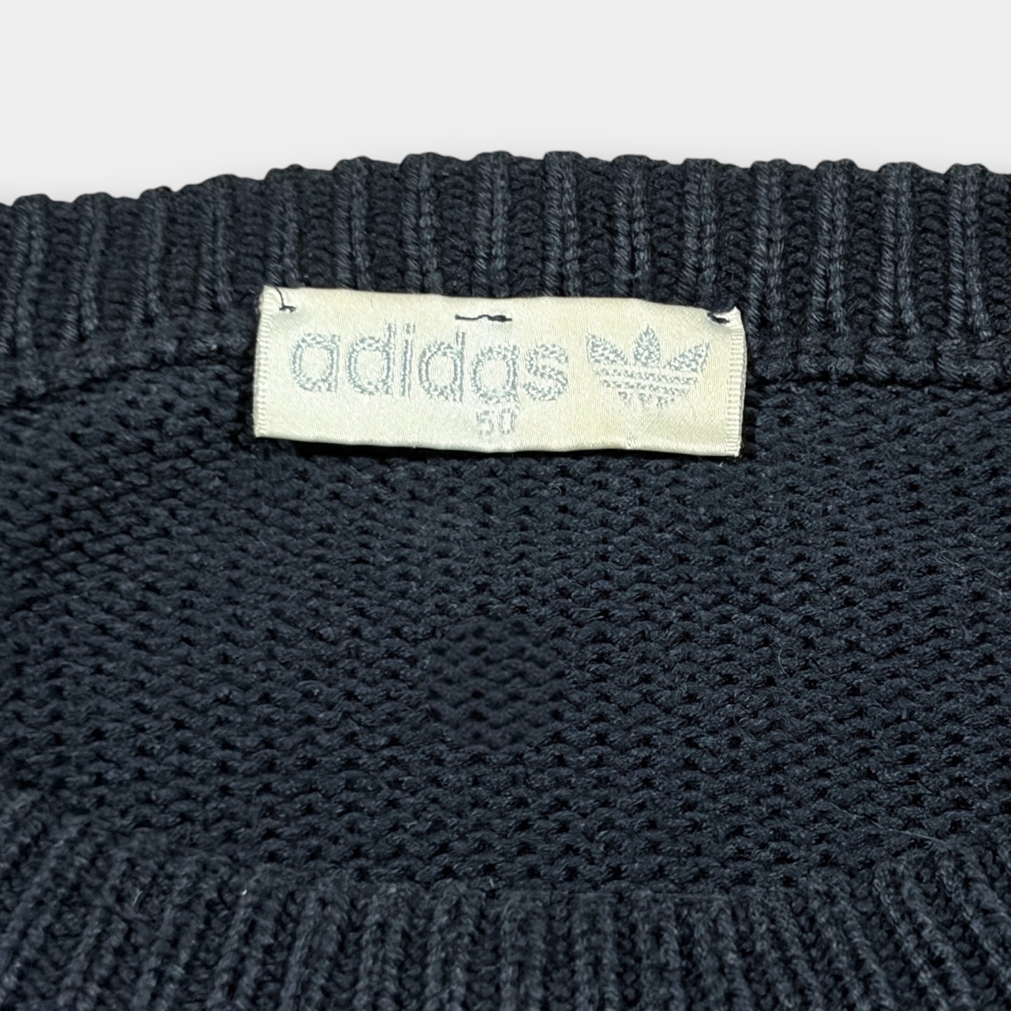 ADIDAS | 80s BILLARDS NAVY KNITTED SWEATSHIRT (50)