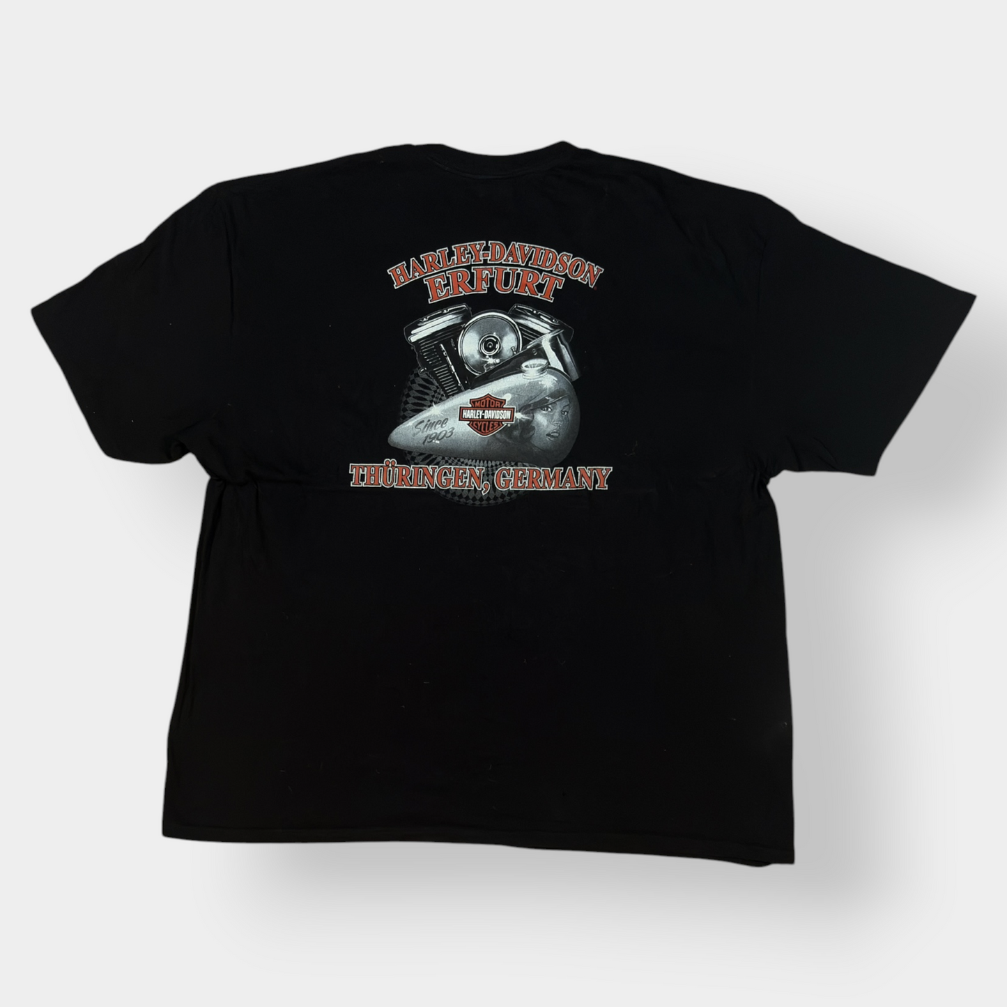 HARLEY DAVIDSON | 2013 ERFURT' 'THÜRINGEN, GERMANY' BLACK GRAPHIC TEE (3XXL)