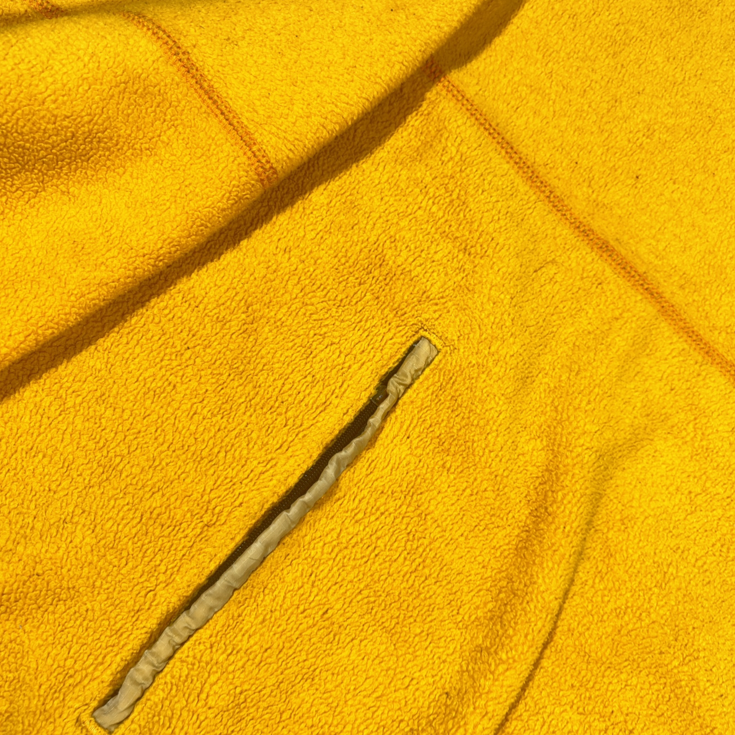 RALPH LAUREN | POLO JEANS YELLOW QUARTER ZIP SWEATSHIRT (L)