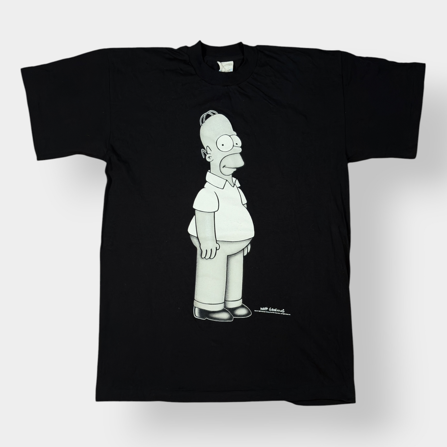 SCREEN STARS | THE SIMPSONS 1998 BLACK HOMER SIMPSON GRAPHIC TEE (L)