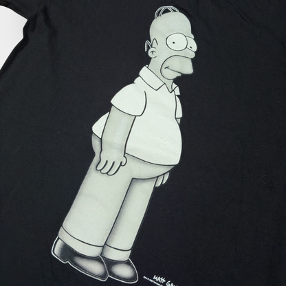 SCREEN STARS | THE SIMPSONS 1998 BLACK HOMER SIMPSON GRAPHIC TEE (L)