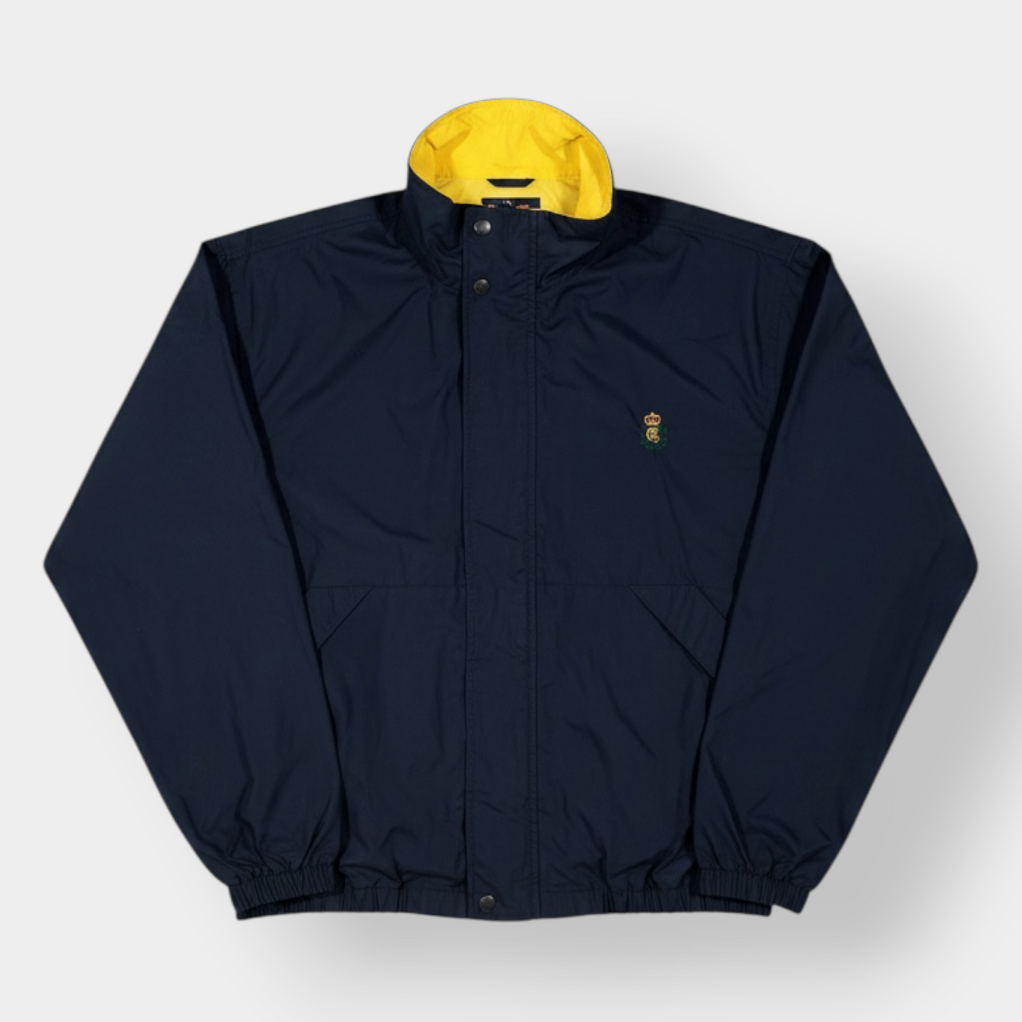 CHAPS RALPH LAUREN | 90s VINTAGE NAVY HARRINGTON JACKET (XL)