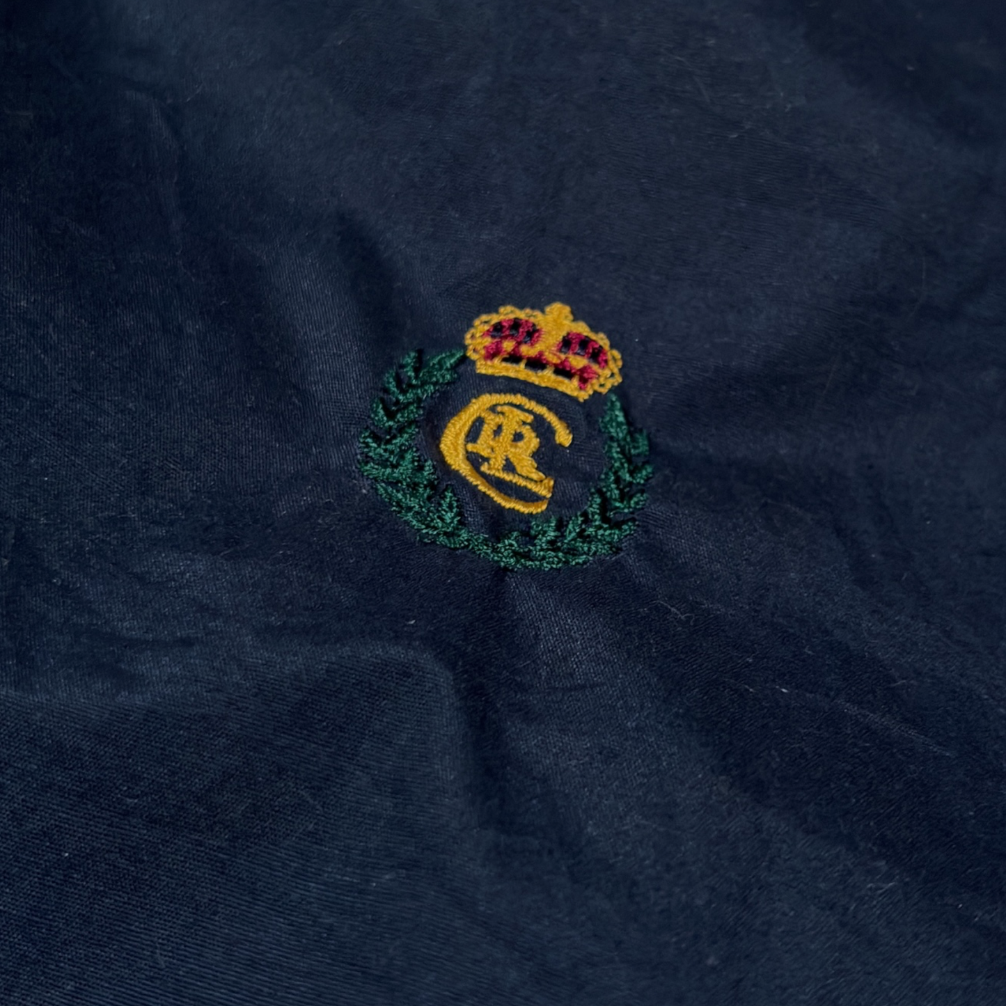CHAPS RALPH LAUREN | 90s VINTAGE NAVY HARRINGTON JACKET (XL)