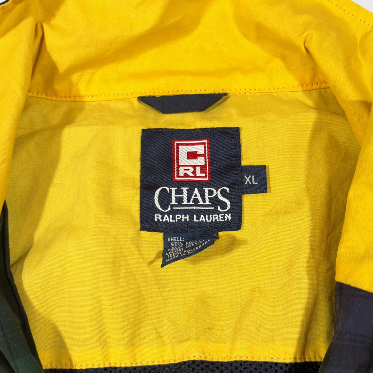 CHAPS RALPH LAUREN | 90s VINTAGE NAVY HARRINGTON JACKET (XL)