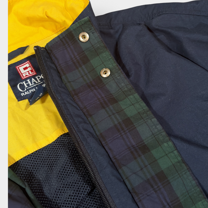 CHAPS RALPH LAUREN | 90s VINTAGE NAVY HARRINGTON JACKET (XL)