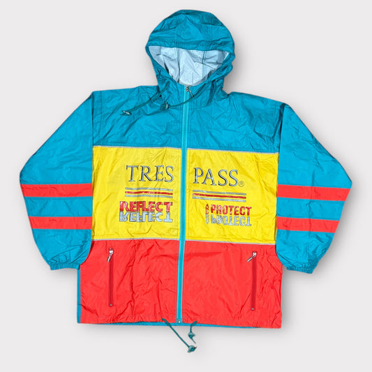 TRESPASS 1980s VINTAGE RAIN COAT (M)