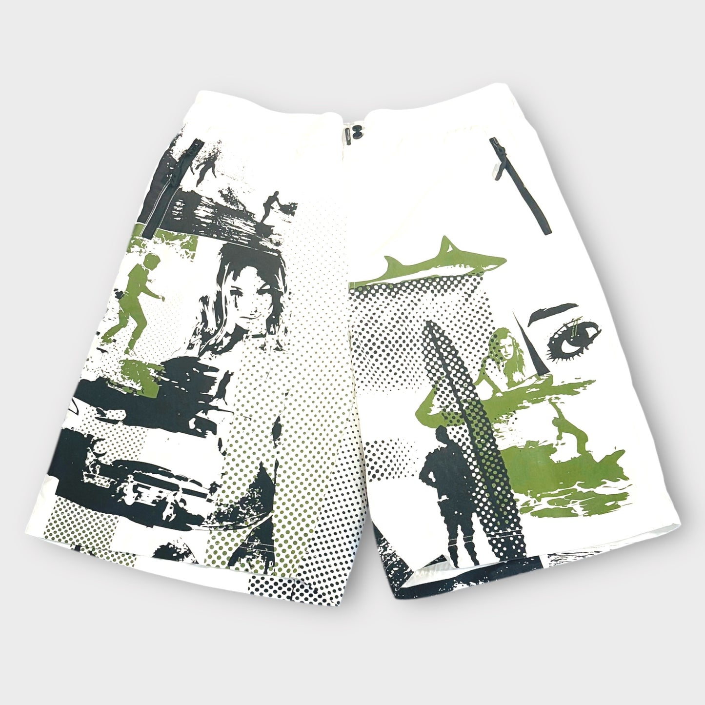TRESPASS | Y2K SURFER GRAPHIC BOARD SHORTS (XL)