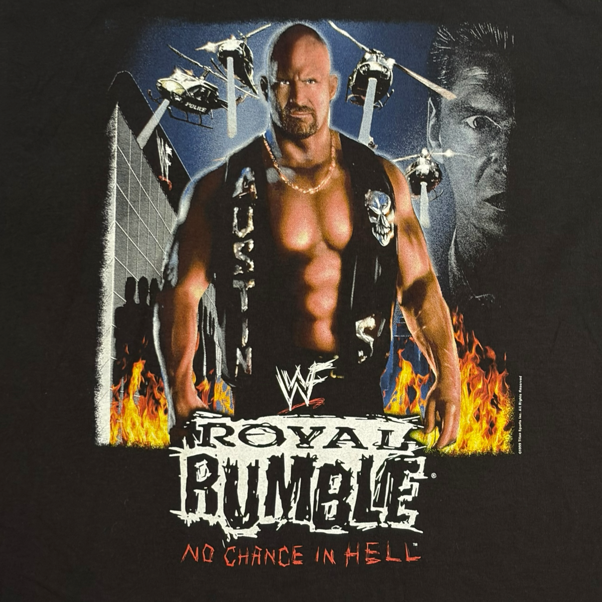 WWF | 1999 ROYAL RUMBLE GRAPHIC WRESTLING TEE (L)