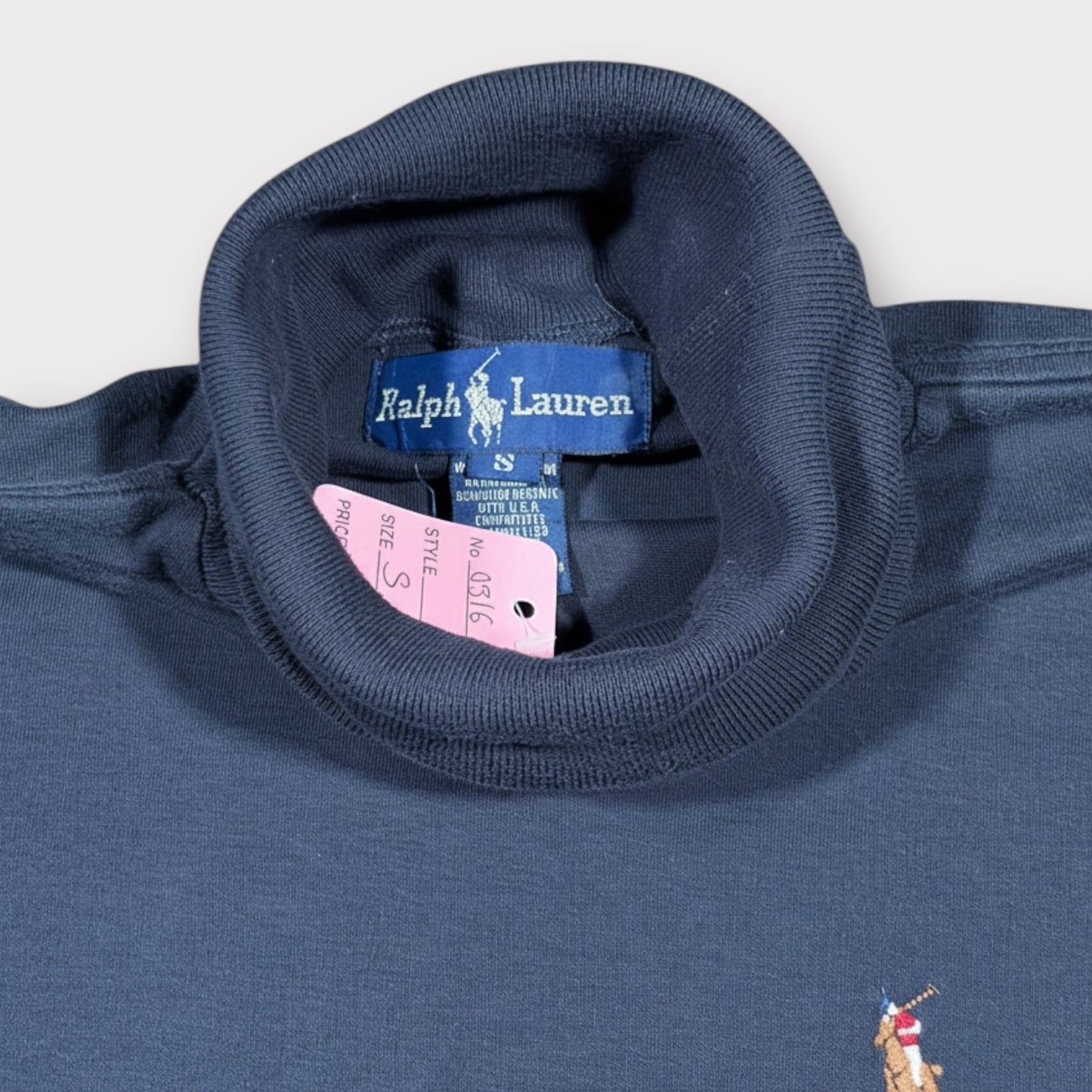 RALPH LAUREN 90s ROLL NECK SWEATER (S)