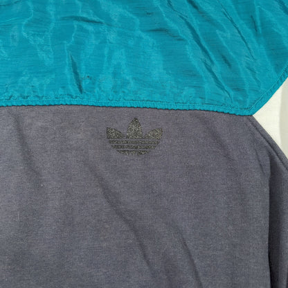 ADIDAS | 1980s TREFOIL COLOUR BLOCK SWEATSHIRT (M)