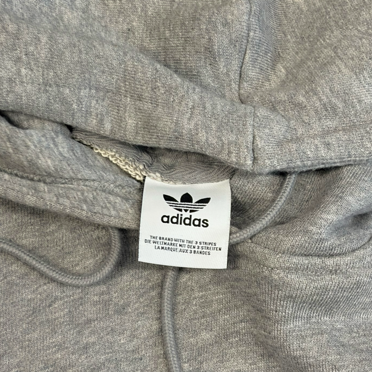 ADIDAS | 2010s GREY TREFOIL LOGO HOODIE (4XL)