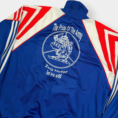 ADIDAS | 1990s VINTAGE BLUE COLOUR BLOCK TRACK JACKET (M)