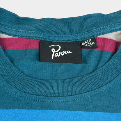 PARRA | STRIPED SKATER TEE (L)