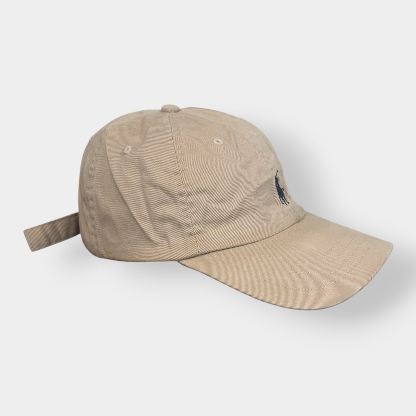 RALPH LAUREN POLO | ICONIC PONY LOGO BASEBALL CAP IN BEIGE