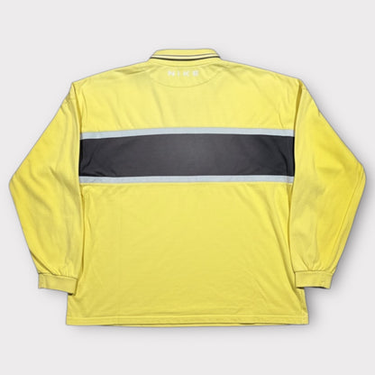 NIKE | 1990s SWOOSH LONG SLEEVE RUGBY SHIRT (L)