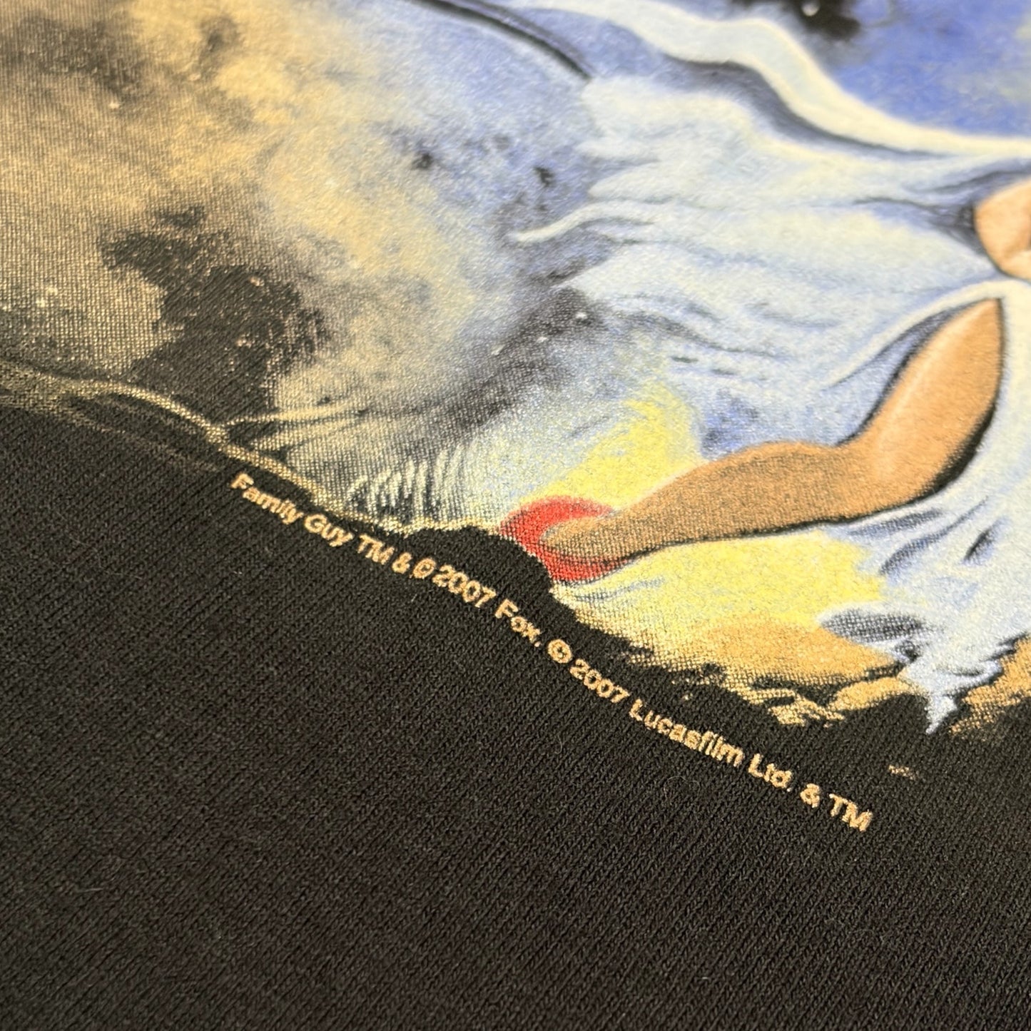 FAMILY GUY 2007 STAR WARS GRAPHIC TEE (L)