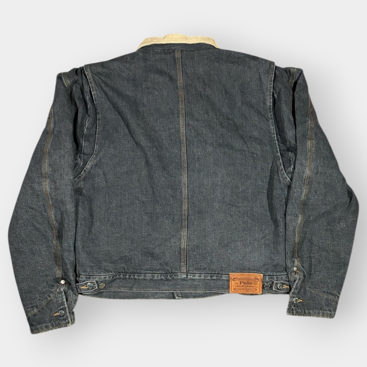 RALPH LAUREN | RARE 1980s BLACK DENIM JACKET (L)