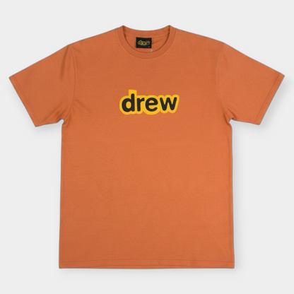 DREW HOUSE | SECRET ORANGE LOGO PRINT T-SHIRT (L)