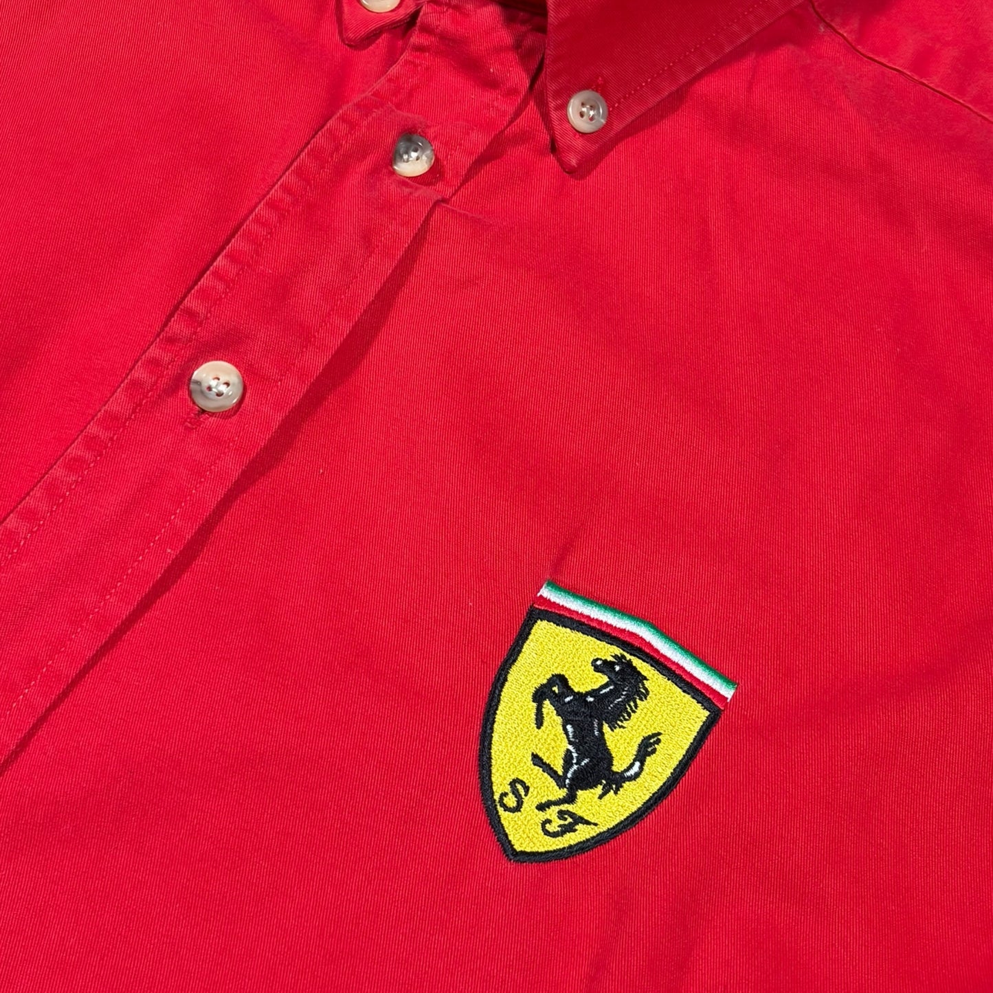 FERRARI 1990s VINTAGE RACING SHIRT (L)
