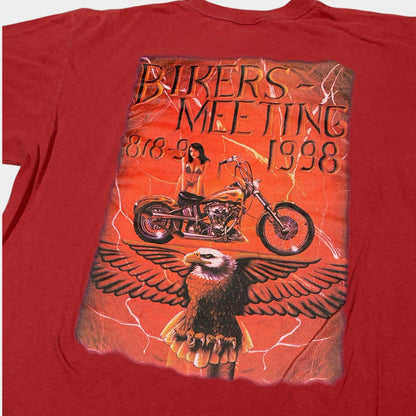 ANVIL | 1998 SINGLE STITCH BIKER GRAPHIC TEE (L)