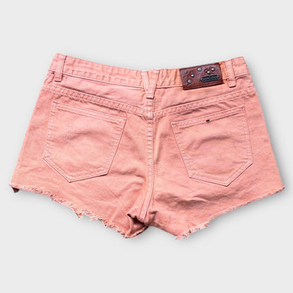 VON DUTCH | Y2K VINTAGE DISTRESSED DENIM SHORTS (S)