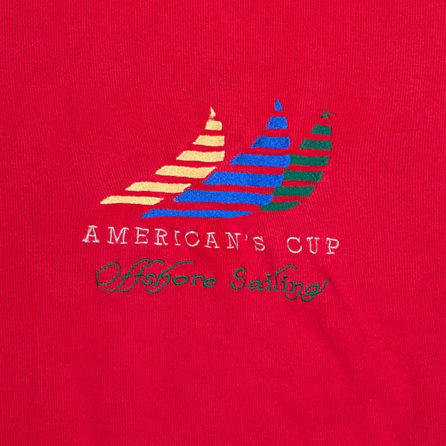 AMERICAN’S CUP 1990s VINTAGE SAILING SWEATSHIRT (L)