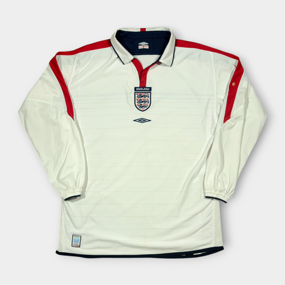 UMBRO | 2003-05 ENGLAND LONG SLEEVE HOME JERSEY (L)