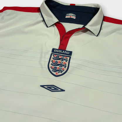 UMBRO | 2003-05 ENGLAND LONG SLEEVE HOME JERSEY (L)