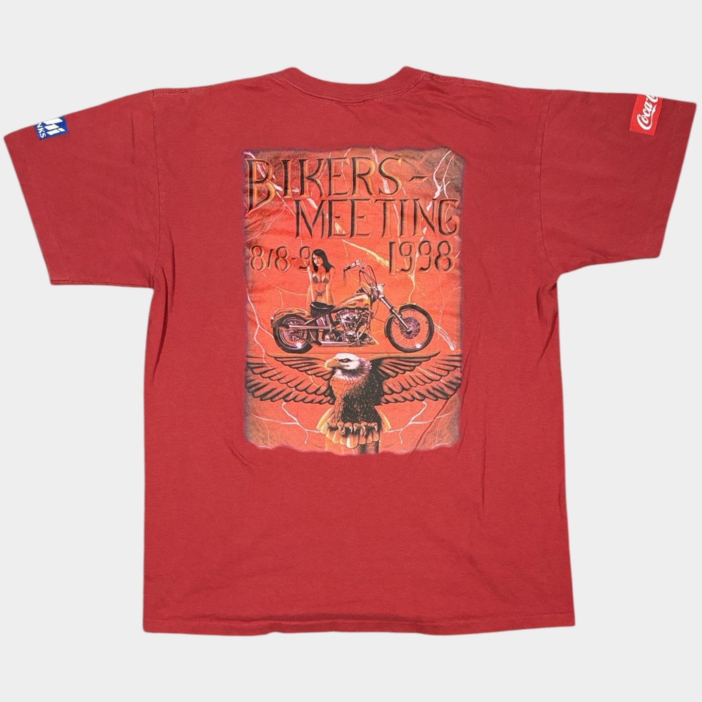 ANVIL | 1998 SINGLE STITCH BIKER GRAPHIC TEE (L)