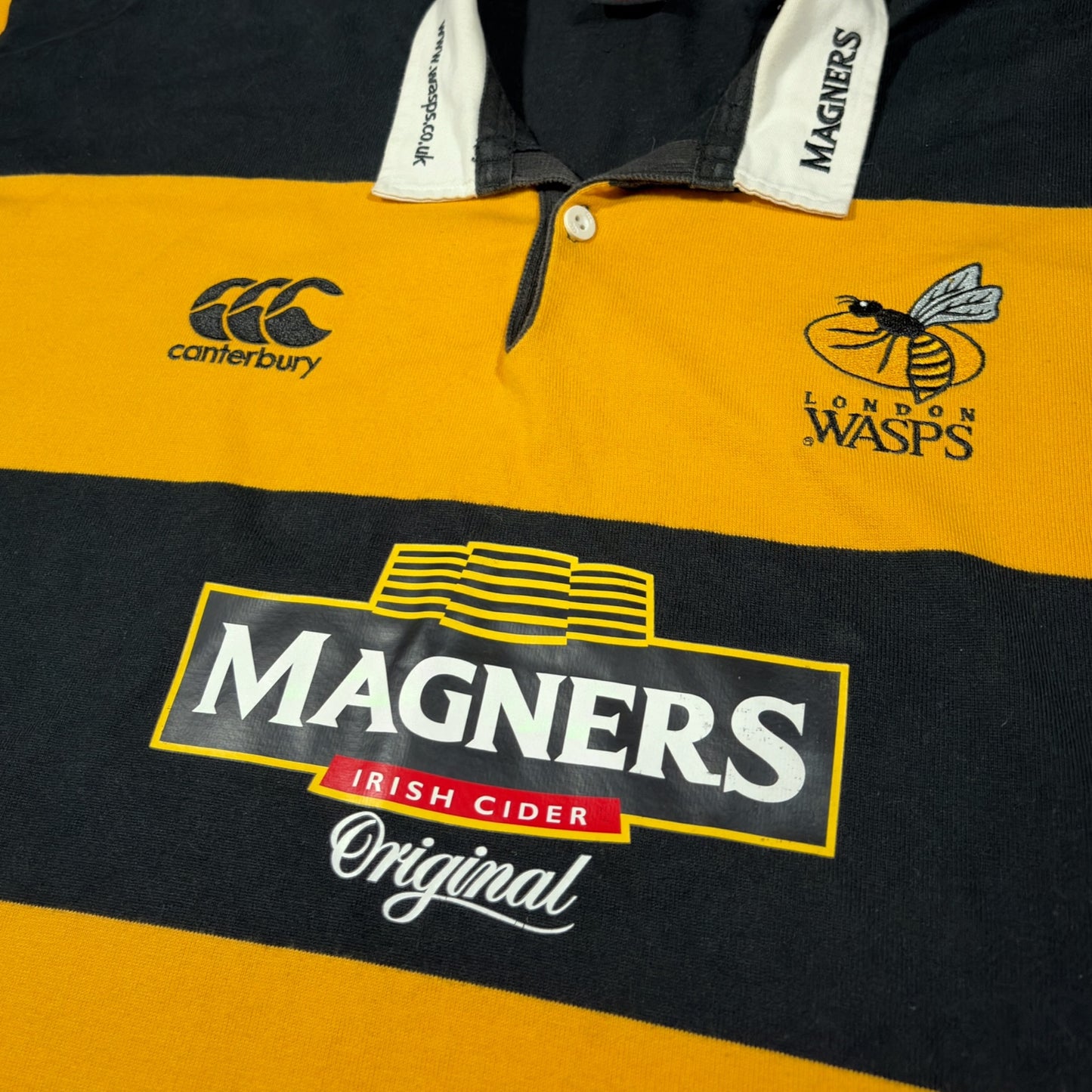 LONDON WASPS x CANTERBURY | 2006-2007 RUGBY UNION JERSEY (XL)