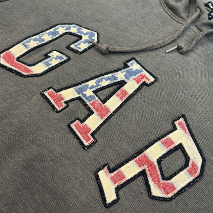 GAP | 00s USA EMBROIDERED GREY HOODIE (S)