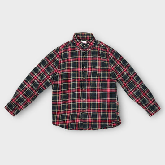 RALPH LAUREN CHAPS 90s TARTAN FLANNEL SHIRT (S)