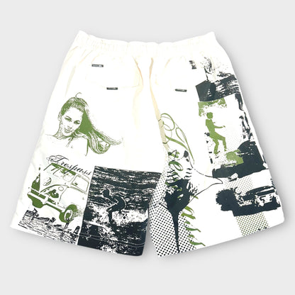 TRESPASS | Y2K SURFER GRAPHIC BOARD SHORTS (XL)