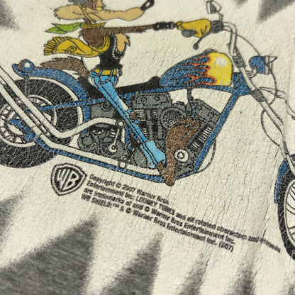LOONEY TUNES | 2007 LONG SLEEVE GREY GRAPHIC TEE (S)