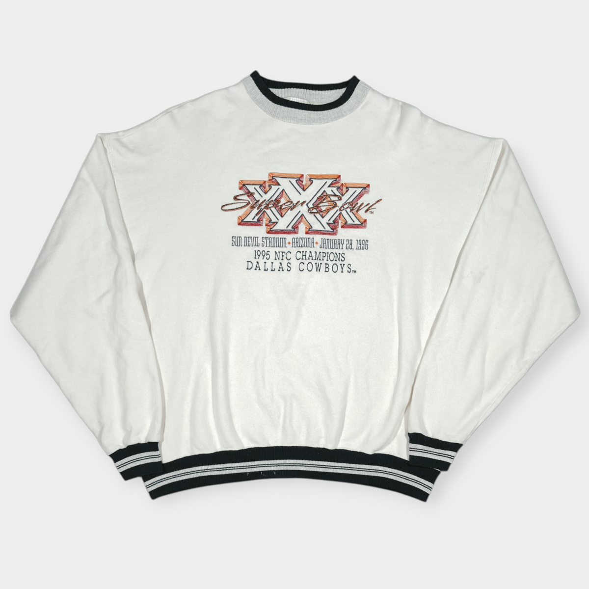 SUPERBOWL XXX 1995 TULTEX SWEATSHIRT (L)