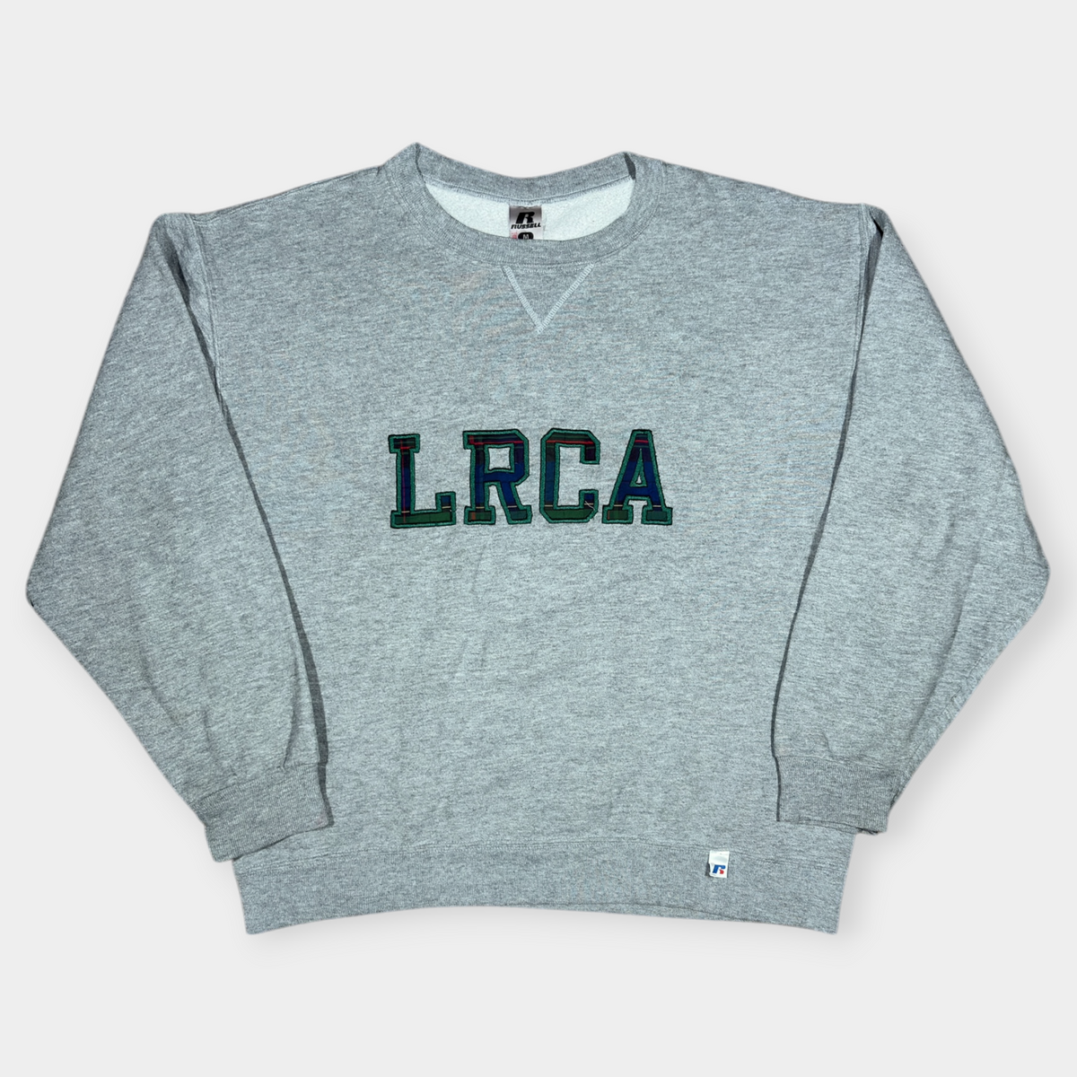 RUSSELL ATHLETIC | 90s LRCA GREY SWEATSHIRT (M)