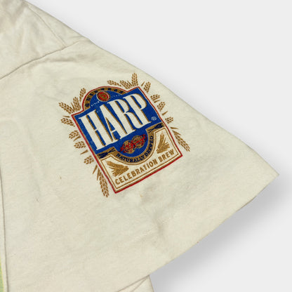 SCREEN STARS | 1990s PAUL MCGRATH HARP GUINNESS 1990s WORLD CUP SINGLE STITCH TEE (L)