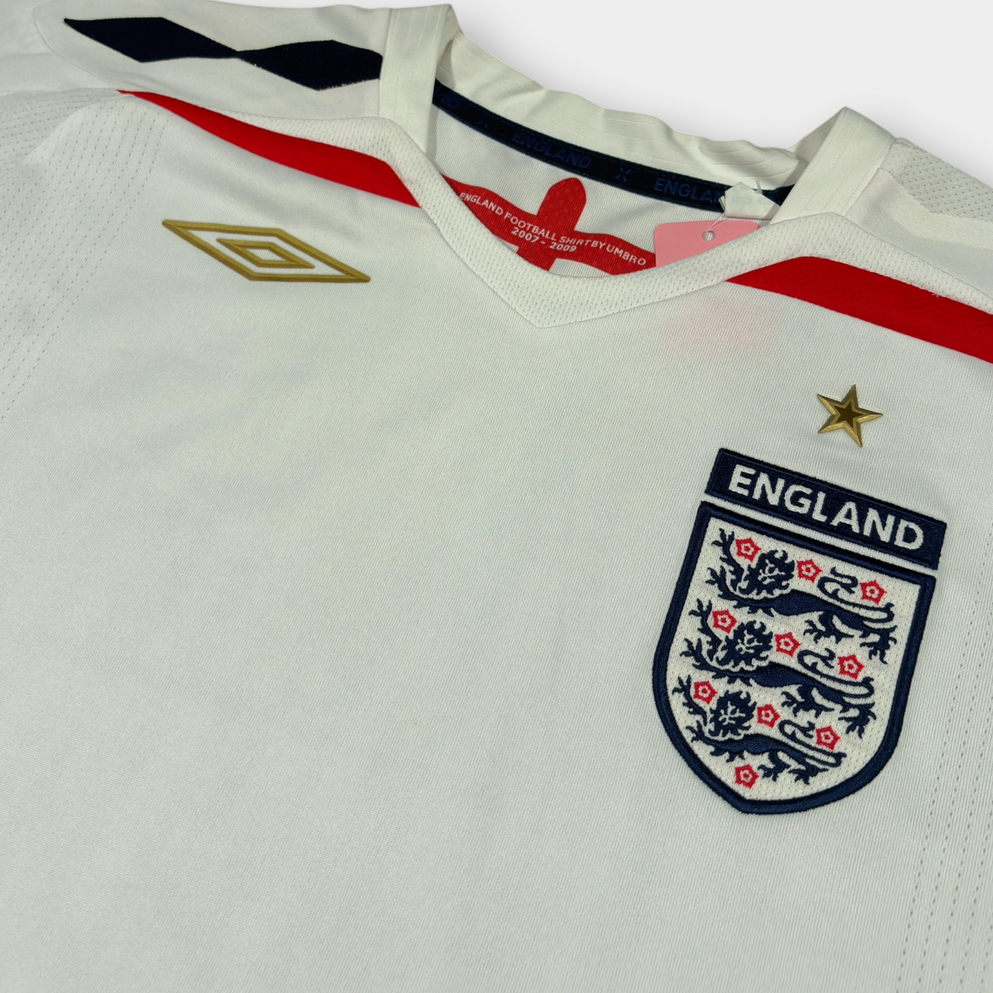 UMBRO | 2007-09 ENGLAND HOME JERSEY (L)