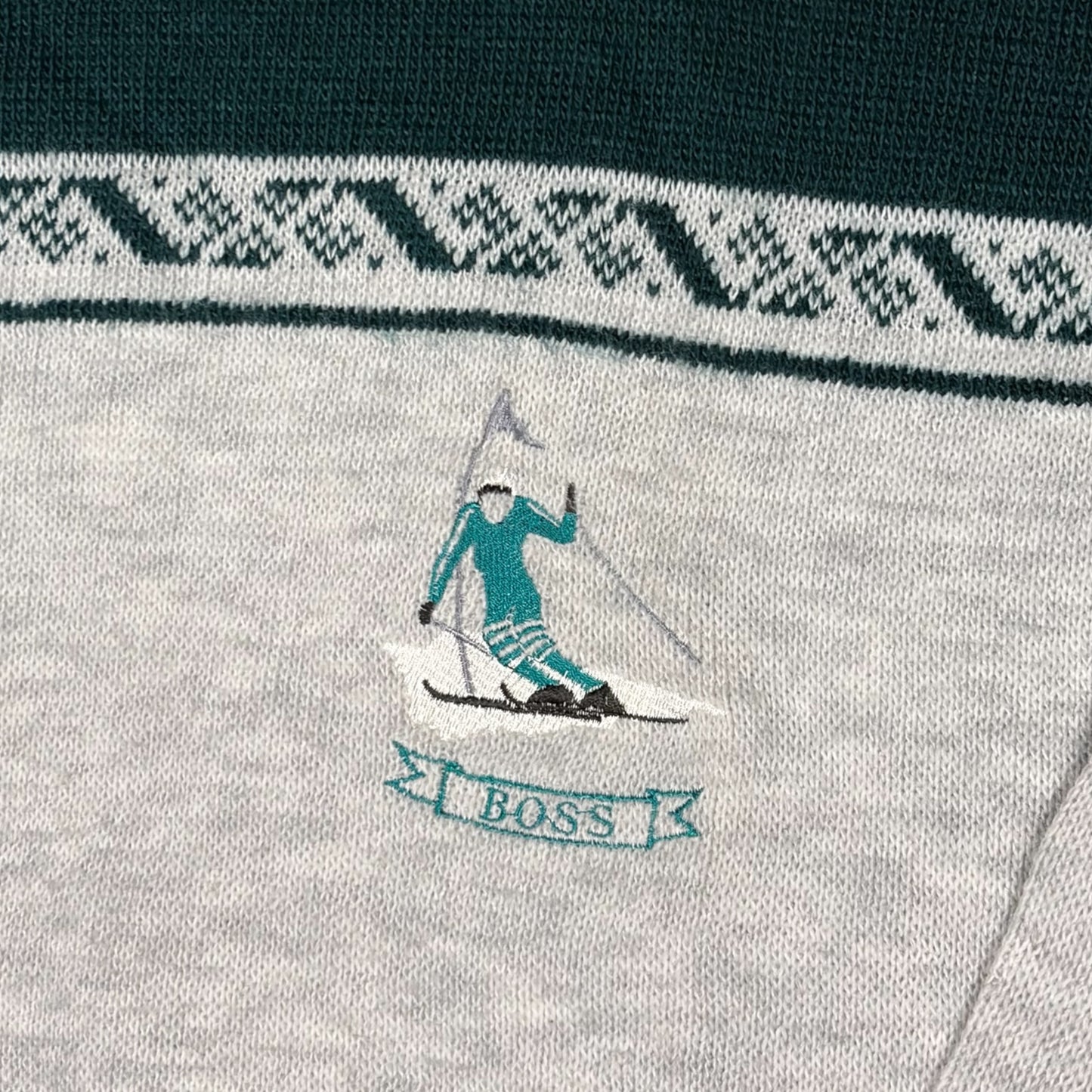 HUGO BOSS SPORTS 80s KNIT SKI JUMPER (L)