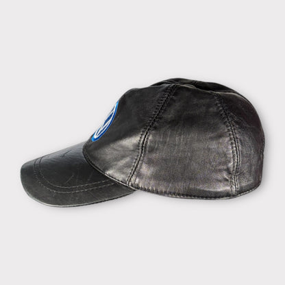 VOLKSWAGEN | 90s VINTAGE EMBROIDERED LEATHER CAP