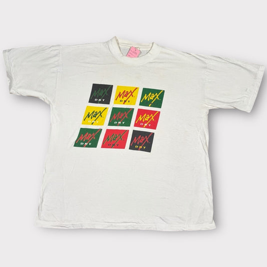 MAX DRY CIDER | 1990s VINTAGE GRAPHIC TEE (L)